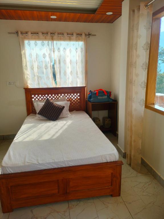 Window curtain and room corner