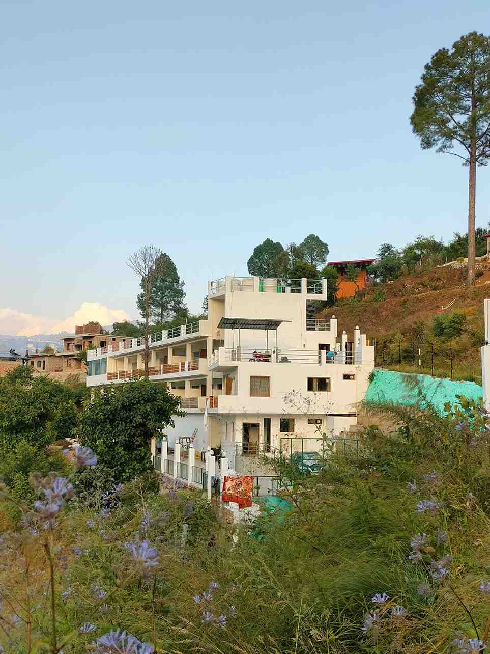 Open resort surroundings and hills